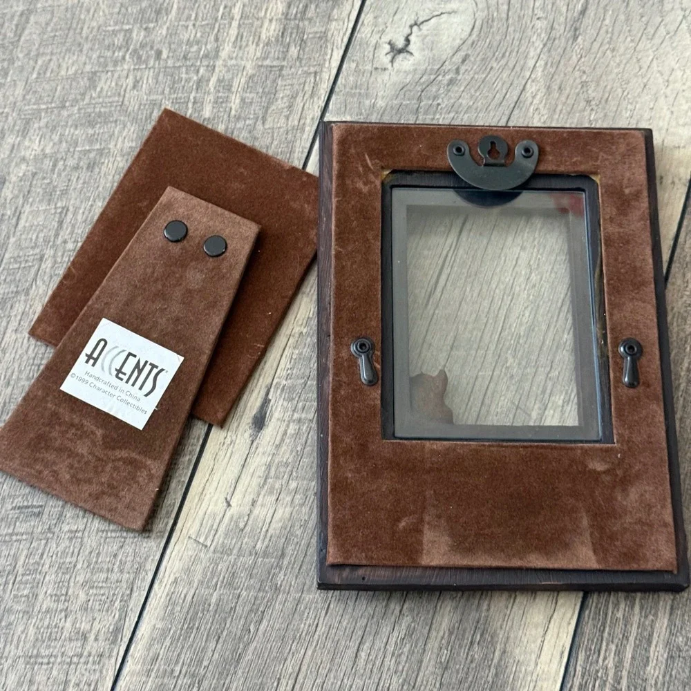 Vintage 1999 Accents Horse Head 3D Picture Frame Brown Western Rustic 5x7
